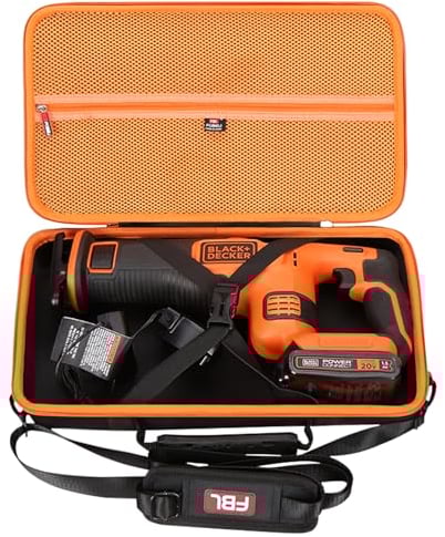 FBLFOBELI Hard Case for BLACK+DECKER 20V MAX Cordless Reciprocating Saw Kit (BDCR20B/BDCR20C)/DEWALT 20V MAX XR Reciprocating Saw (DCS367B / DCS387B)