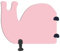 CHBGLNTY Urinal-Trennwand, Kinder-Cartoon-Sichtschutz, wasserdichte Urinal-Trennwand, mit Stützbeinen, Urinal-Sichtschutz, für Schulen/Kindergärten (Farbe: Rosa, Größe: 2 Stück)