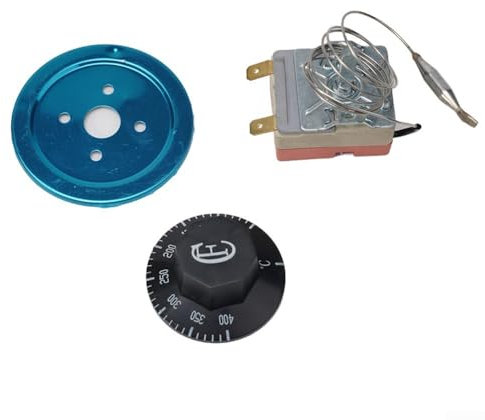 Contrôleur de température réglable pour fours électriques et chauffage de l'eau, thermostat à 2 broches avec plage de 50 à 400 ℃