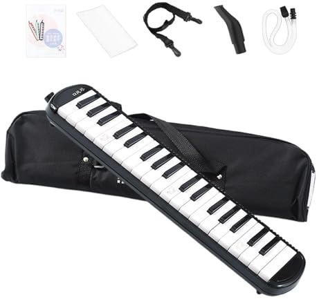 Strumenti musicali melodica, strumento melodica a 32 tasti - Strumento a fiato Strumento melodico - Pianoforte ad aria con borsa per il trasporto, strumento armonico, tastiera a 32 tasti per principia