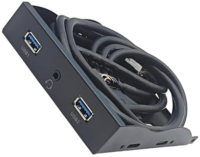 YUGSHNKFC USB 3 2 Hubs Splitter Floppy Bay 3 5mm Kopfhörer Front Panel Expansion Port Für Computer PC Rack 19pin USB Front Panel