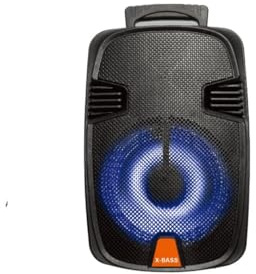 Max Star - Alltavoz Karaoke con Microfono - para Adultos y niños, con Mando Distancia, Bluetooth, USB, Radio FM, Display, Micro SD TF, Bateria Recargable con Pantalla LED DG1203.5.6