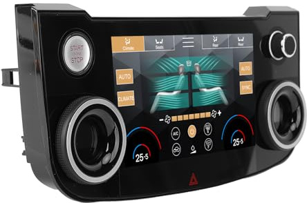 Yctze Écran de Climatisation de Voiture 7 Pouces, Réponse Rapide, Effet Visuel Lumineux, Remplacement pour XE XEL XF XFL F Pace, Outils de Modification de Voiture