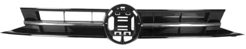Kühlergrill Sport Grill Gitter Schwarz Chrom Leiste