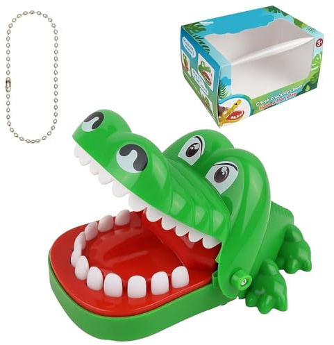 Krokodil Spiel Zähne, Kroko Doc Brettspiel - Geschicklichkeitsspiel Für Kinder Ab 3 Jahre, Spannendes Familienspiel Für Partys & Reisen, Ideal Als Kindergeburtstag Geschenk