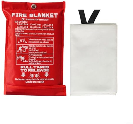 Glasfaser-Feuerlöschdecke für den Einsatz in Küche und elektrischen Feuern, tragbares Design für einfachen Zugang und persönlichen Schutz (4)