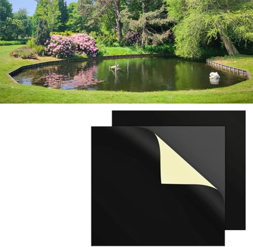 Bopfimer Kit de réparation en caoutchouc épais pour bassin de jardin EPDM - 20,3 x 20,3 cm