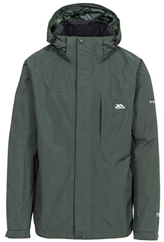 Trespass Mens Breathable Waterproof Jacket Edwards Ii in Olive - Size S