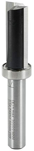 ENT 11702 Bündigfräser HW für Milescraft Zinkenschablone, Durchmesser (D) 12,7 mm, NL 25 mm, S 8 mm, SL 32 mm, GL 62 mm, Z2+1, mit Kugellager am Schaft