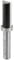 ENT 11702 Bündigfräser HW für Milescraft Zinkenschablone, Durchmesser (D) 12,7 mm, NL 25 mm, S 8 mm, SL 32 mm, GL 62 mm, Z2+1, mit Kugellager am Schaft