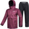 ILM Motorrad Regenkombi Damen Wasserdicht-Regenjacke Verschleißfest, 6 Taschen, 2-teiliges Set mit Jacke und Hose