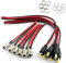 RUNCCI-YUN 6 Pairs 18AWG 12V 5A DC Power Pigtail Cable+Conectores CC Macho de 2,1 mm x 5,5 mm, Adaptador de Conector Hembra de Montaje en Panel