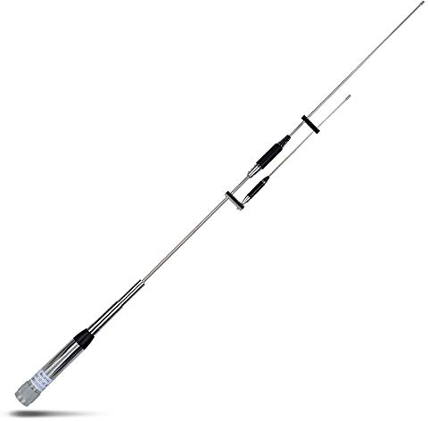 HYS VHF UHF Mult-Band Mobile Radio 2 metros y 70 cm Antena 37,9 pulgadas 144/245/430 MHz Whip Antena para radios portátiles Baofeng Anytone Kenwood TYT