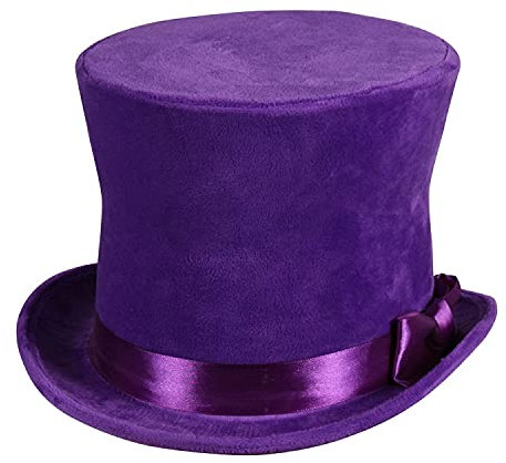WOOOOZY NEU Hut Zylinder Flair Deluxe, lila, Samtzylinder für Kopfweiten 57-58cm