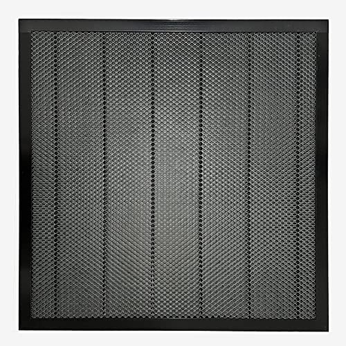 XLNT TECH Laserwaben-Arbeitstisch (400 mm x 400 mm x 22 mm) – schwarzes Aluminium