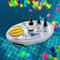 Shunfaji Floating Pool Bar, Inflatable Ice Bed for Pool, Pool Plate, Inflatable Cup Holder Place Fruit, Red Wine, Mobile Phones etc (A)