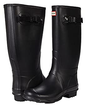 Hunter Women's Field Huntress Rubber Boots Black 5 UK