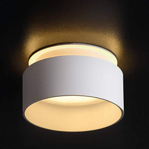 LED Einbaustrahler mit Effekt GU10 rund weiß 7 Watt kaltweiß 230V - Einbau-Spot als Deckenleuchte Decken-strahler Einbauleuchte mit Leuchtmittel Einbau-lampe Deckenspot
