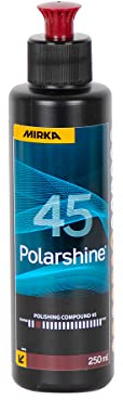Mirka Politur Polarshine 45 250 ml Silikonfrei Autopolitur | Professionelle grobe Politur silikonfrei ideal zum Entfernen von Kratzern und Hochglanzpolitur für Autolack