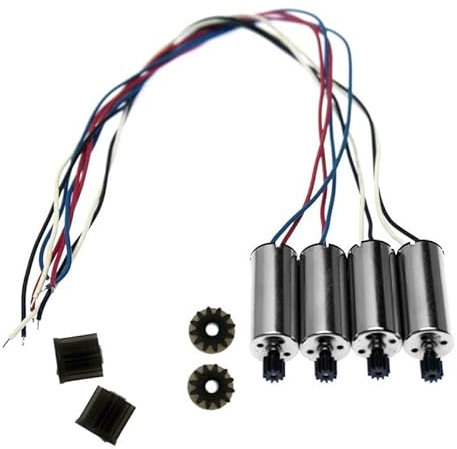 Zubehör für Drohnen S167 S166 RC Drohne SP500 Ersatzteile Kit Propellers Blades Schutzrahmen CSJ S167 GPS Quadcopter Arme Motorradwellenschrauben austauschbar (Color : 4pcs 3.7V Motor)