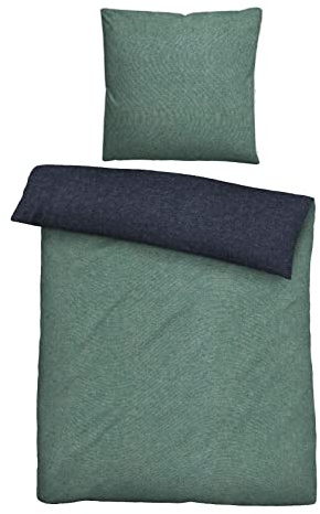 biberna 0840500 Melange-Flanell Bettwäsche
