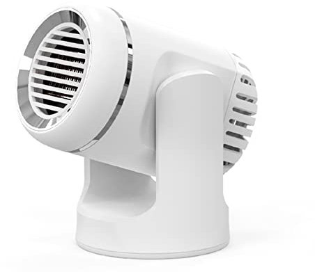 Shkalacar 12V Calentador de Coche Portátil, 130W Ventilador de Calefacción, Secador de Parabrisas, Descongelador para Coche, Negro/Blanco