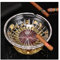 AVLUZ Luxus-Aschenbecher, Aschenbecher for Raucher, herausnehmbarer Inneneinsatz aus Kristallglas, Aschenbecher for Zigarrenrauchen, Zigaretten-Aschenbecher for die Dekoration im Home Office