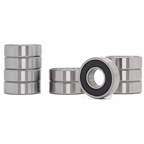 KOVNOVI 10 STÜCKE R6RS Lager 9,525 * 22,225 * 7,144 mm ABEC-1 Zoll Miniatur R6 2RS Kugellager