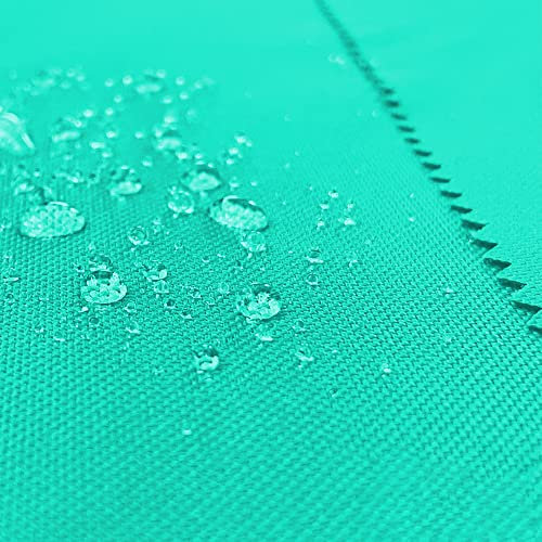BuBiBag – wasserdichter Polyesterstoff Oxford 600D Markisenstoffe Meterware, Segeltuch Meterware, Kissenbezüge, Reißfest & Pflegeleicht Meterware lfm mit 160cm Breite - Türkis