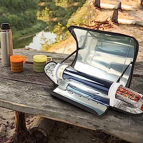 ALSUP Cocina Solar, Cocina Solar Portátil, Hornillo de Camping para Cocina de Exterior de Gran Capacidad 4,5 L, 20-30 Minutos La Temperatura en la Cocina Puede alcanzar los 140-160° C.