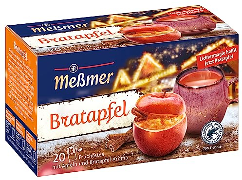 Meßmer Bratapfel | 20 Teebeutel | Glutenfrei | Laktosefrei | Vegan