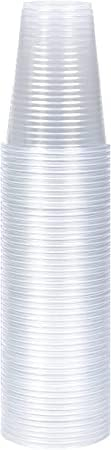 K5 Plastic Disposable Drink Cups for Water Coolers Camping Travel Parties and Events 7 Ounce/180 Millilitre Cups (100 Pack)