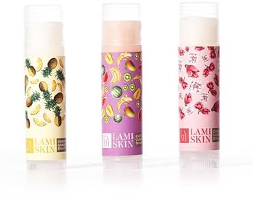 Lami Skin Lipstick Trio - Feuchtigkeitsspendender Lippenbalsam mit pflanzlichem Komplex für geschmeidige Lippen