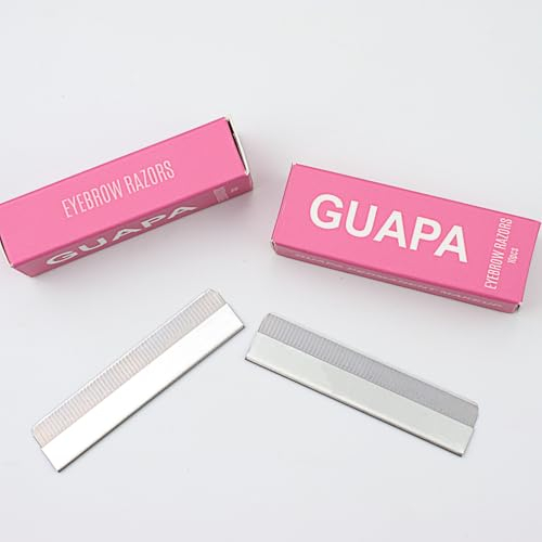 5 scatole di rasoi per sopracciglia, strumento temperamatite per microblading, lame in acciaio inox a taglio unico per accessori per il trucco permanente (1 conteggio 5 scatole)