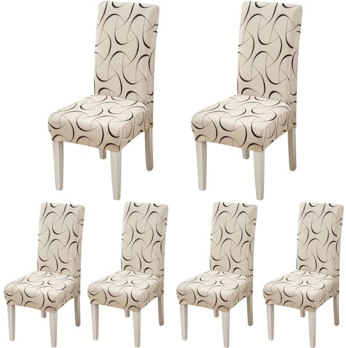 ARNTY Stuhlhussen Esszimmer Stuhlhussen Schwingstühle Universal Hussen für Stühle für Esszimmer