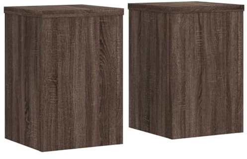 vidaXL Pflanzenständer 2 Stk. Braun Eiche 25x25x35 cm Holzwerkstoff