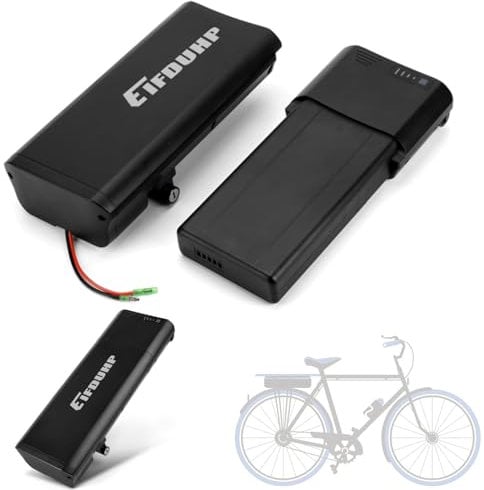36V 11.6Ah Ebike Battery with Charger 25A-BMS & Base for 50-500W Bicycle, Electric Bike Lithium-ion Replacement Battery for Ansmann for MIFA for Prophete (36V 11.6Ah)