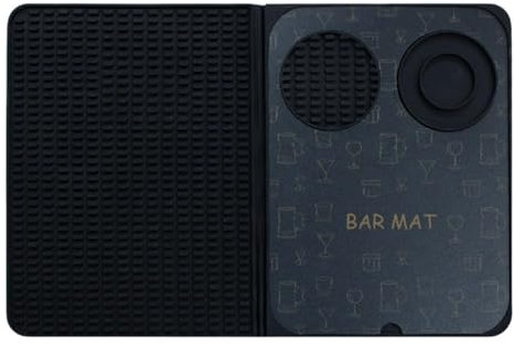 Bar Counter Mat, Silikon Bar Matte, Cocktail Service Matte, Spill-Proof Bar Mat Glass Drying Mat Bar Top Mat Restaurant Counter Mat Coffee Shop Mat Folding Bar Mat Bar Service Mat
