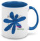 Teetaly Tazza Personalizzabile colorata In Ceramica (Blu)