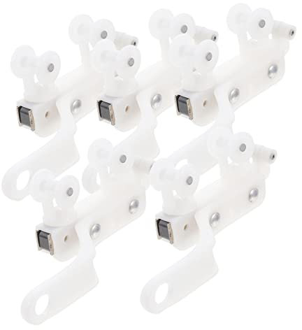 Garneck 5 Paar Elektrische Radgleiter Für Gardinenschienen Und Leise Einfache Installation