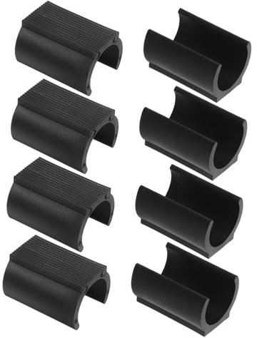 UKCOCO 8 Stück U-förmige Bodenschoner Aus Weichem Gummi rutschfeste Möbelgleiter 25mm Innendurchmesser Stuhlfußschutz Für Teppich Und Hartböden Geräuscharmen Möbelgleiter Universell Einsetzbar