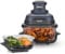 Ninja CRISPi Friteuse sans huile portable, 3,8L, 4-en-1 : Frire sans huile, Rôtir, Garder au chaud, Recroustiller, Design compact, 2 récipients avec couvercles, 1 700 W, Gris FN101EUGY