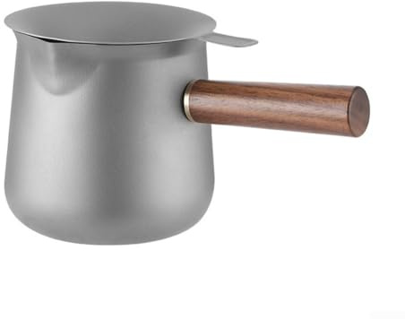 Camping and For Hiking - Tetera de titanio de 380 ml con filtro y taza de café, juego de vasos ligeros resistentes a la corrosión para exteriores