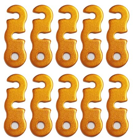 Lot de 10 boucles de corde de tente de camping à 3 trous - Tendeur de cordon de serrage - Matériel de fixation