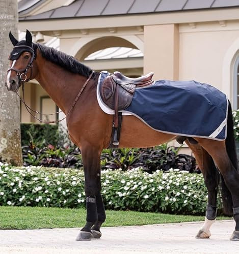 Horseware Nierendecke Amigo Ripstop 900D Exercise Sheet Navy, Größe:L