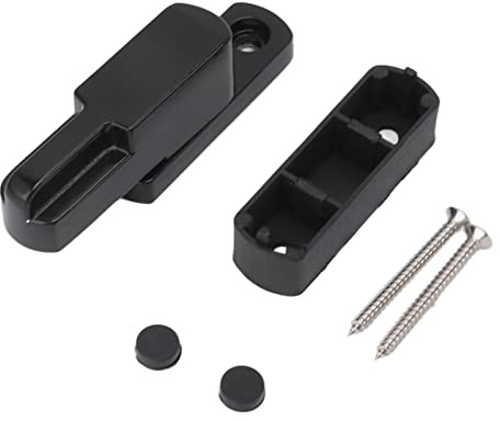 Fenstergriff Schloss Aluminiumlegierung T - Form Schiebefenster Riegel Kindersicherung - Sicherer Einbruchschutz, Strapazierfähig, Für Zuhause (Schwarz)