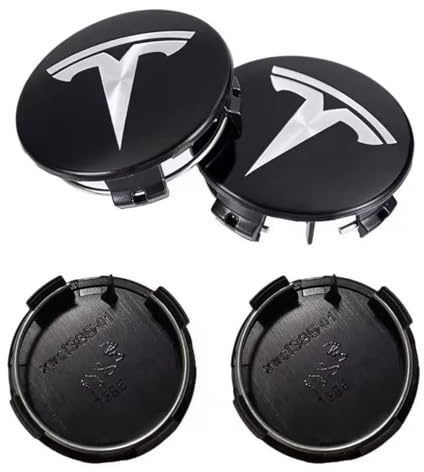 QHNSVFG 4 Stück Auto Radnabenkappen für Tesla Model 3 Highland 2024 56mm, Felgen-Staubschutz, Ersetzen Kompatibel Auto Zubehör, Schmücken,19-inch-normal