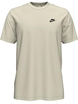 Nike Men's Shirt M NSW Club Tee, Sail/Black, AR4997-133, L