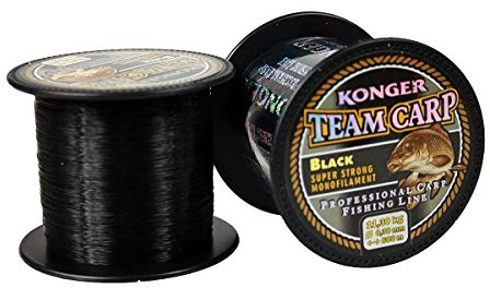 Konger Angelschnur Karpfenschnur Team CARP Black 600m Monofile Feeder (0,30mm / 11,30kg)