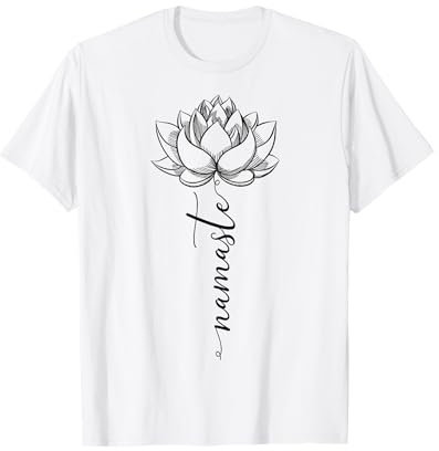 Namaste Lotus Blüten Yoga Yogi Meditation Geschenkidee T-Shirt